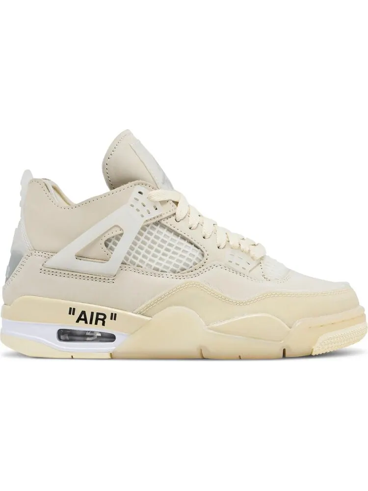 Кроссовки Off-White x Wmns Air Jordan 4 SP Sail — изображение 1 из 8, загар