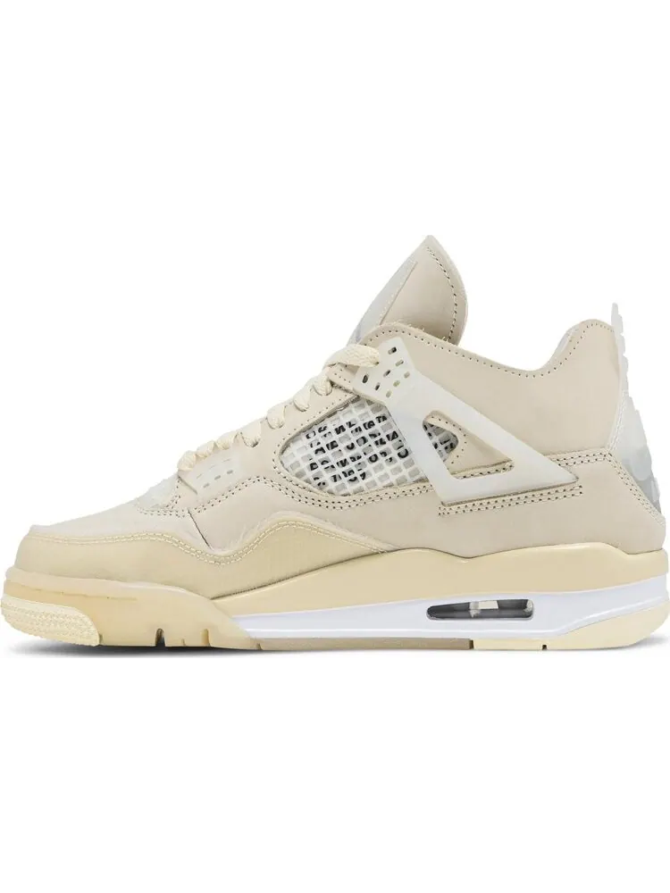 Кроссовки Off-White x Wmns Air Jordan 4 SP Sail — изображение 3 из 8, загар