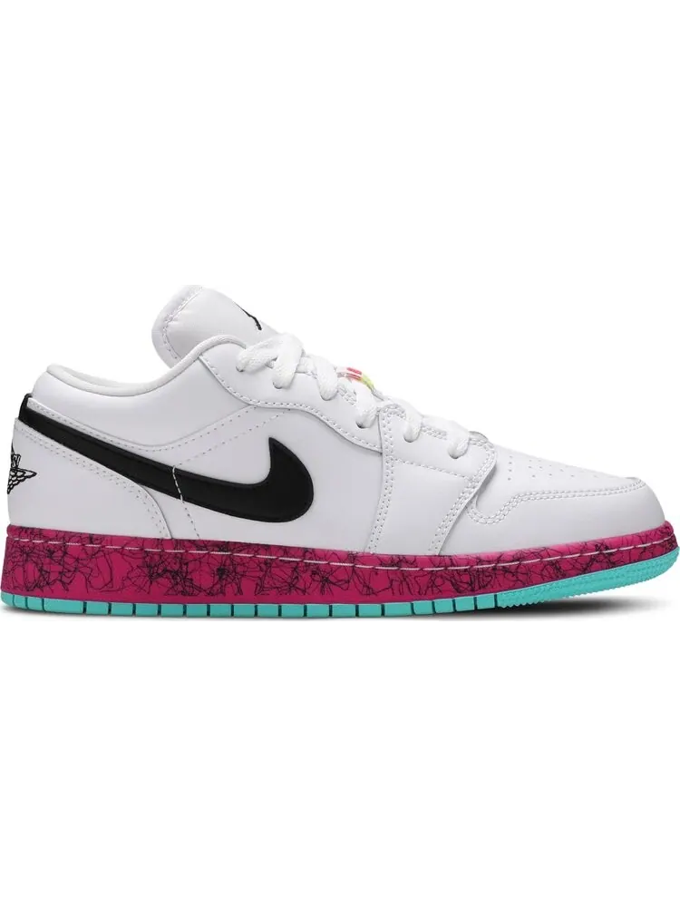 Кроссовки Air Jordan 1 Low GS Multi-Color — изображение 1 из 8, белый