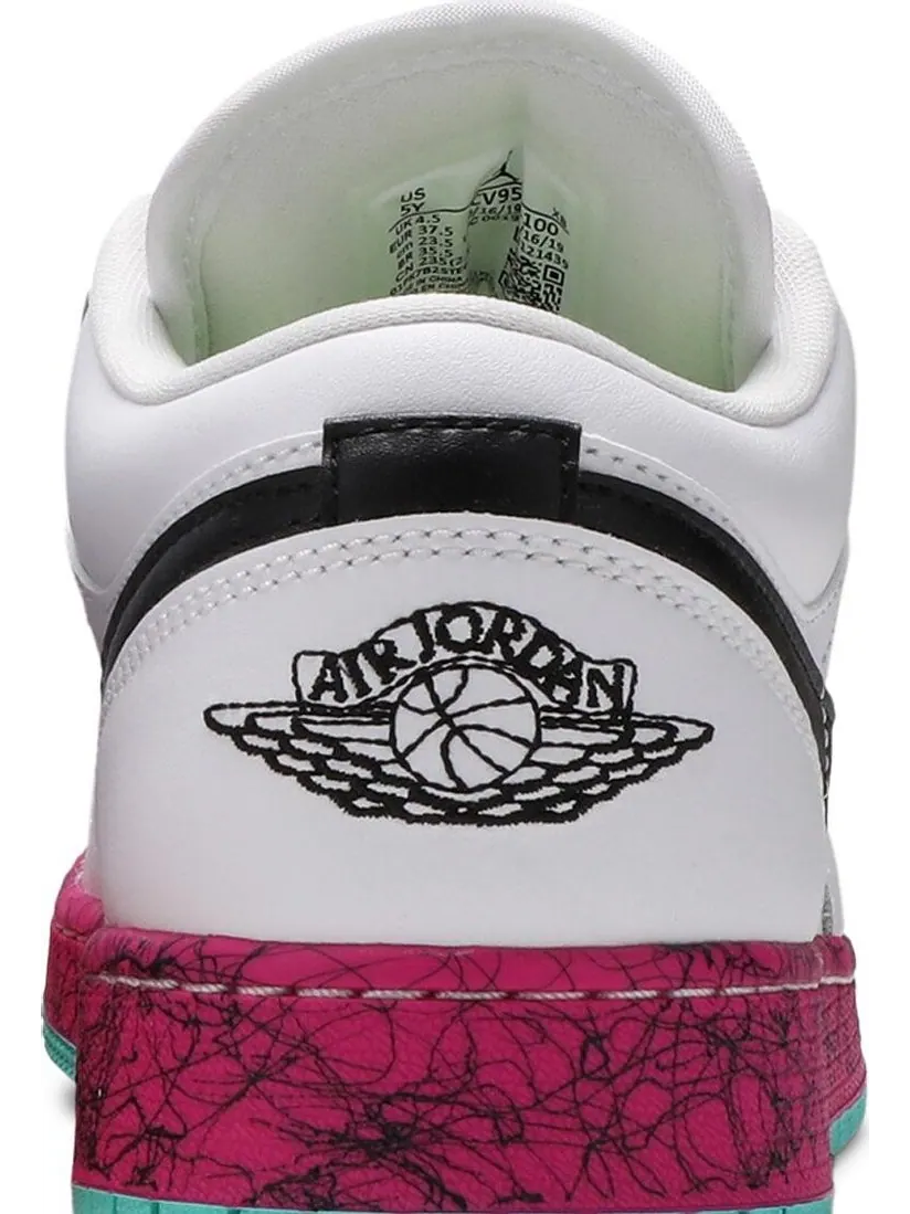 Кроссовки Air Jordan 1 Low GS Multi-Color — изображение 7 из 8, белый