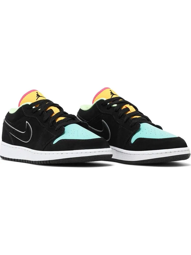 Кроссовки Air Jordan 1 Low SE GS Aurora Green — изображение 8 из 8, черный