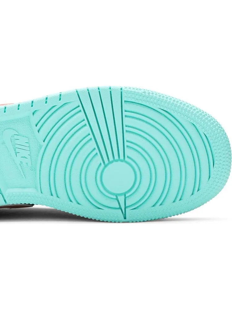 Кроссовки Air Jordan 1 Low SE GS Tropical Twist — изображение 5 из 8, бирюзовый