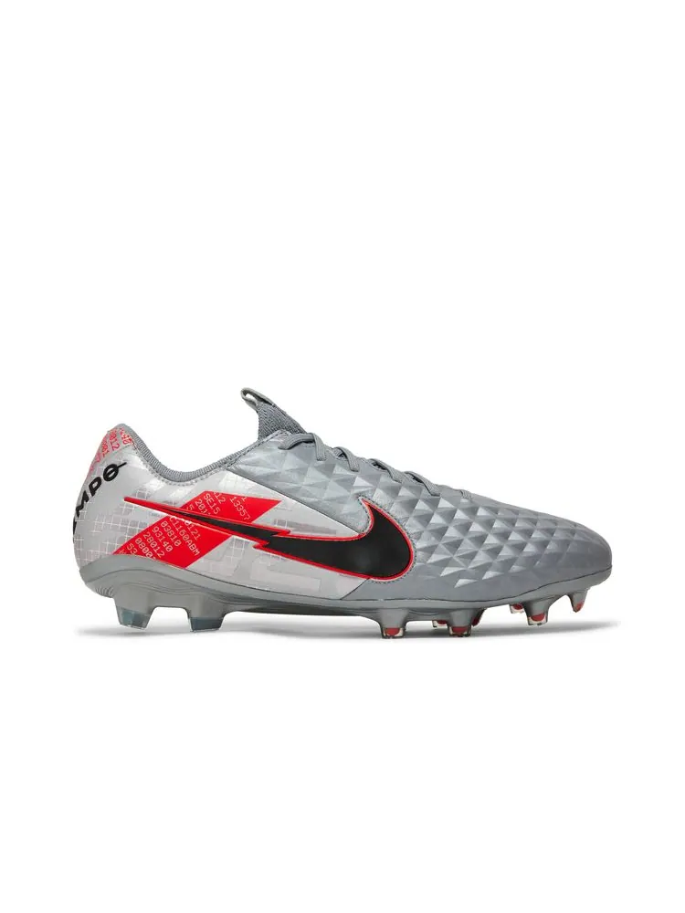 Кроссовки Tiempo Legend 8 Elite FG 'Metallic Grey Crimson' — изображение 1 из 8, металлик серый