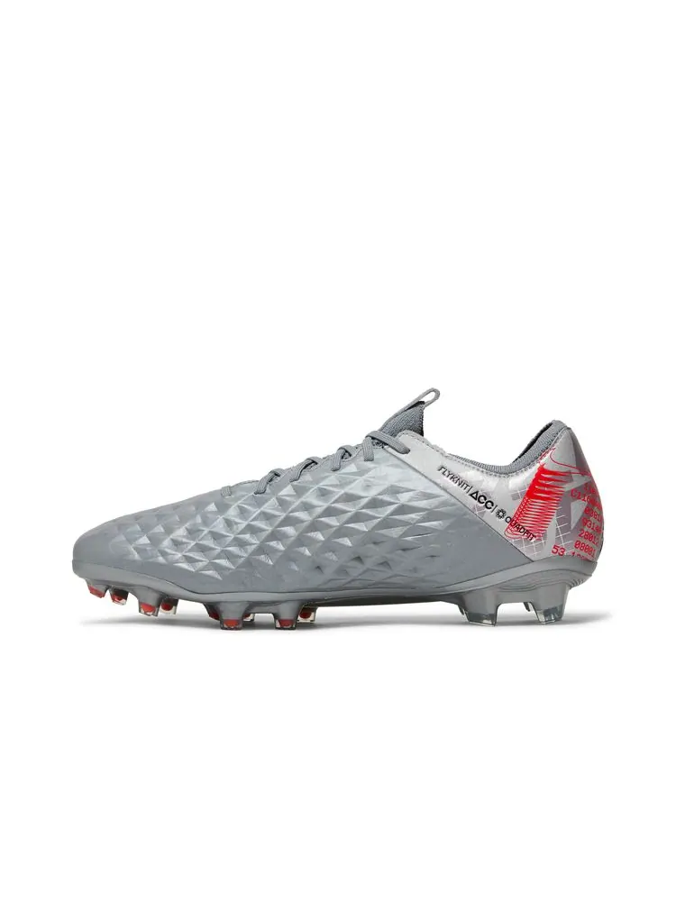 Кроссовки Tiempo Legend 8 Elite FG 'Metallic Grey Crimson' — изображение 3 из 8, металлик серый