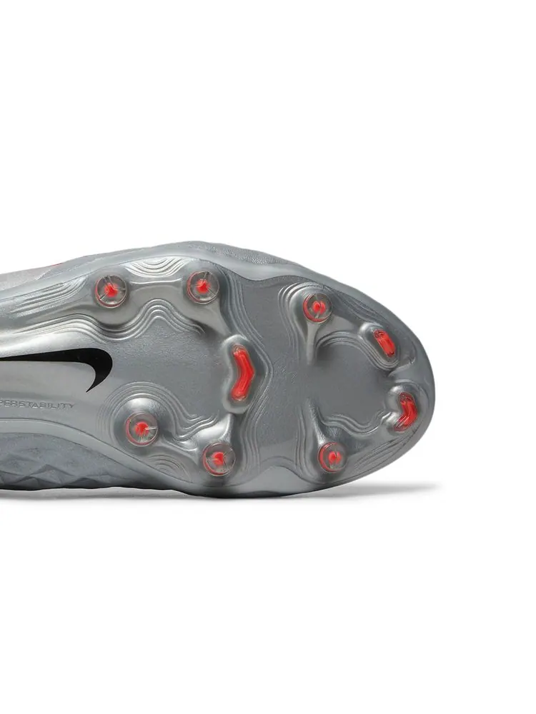 Кроссовки Tiempo Legend 8 Elite FG 'Metallic Grey Crimson' — изображение 5 из 8, металлик серый