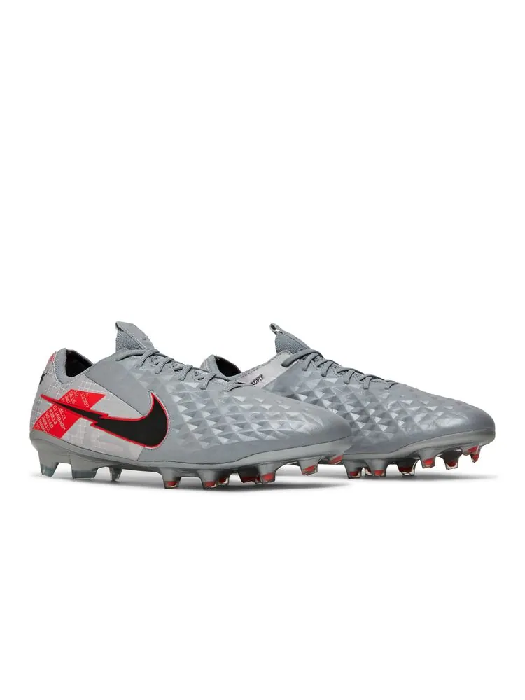 Кроссовки Tiempo Legend 8 Elite FG 'Metallic Grey Crimson' — изображение 8 из 8, металлик серый