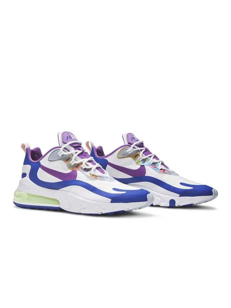 Кроссовки Nike Air Max 270 React 'Easter' — изображение 9 из 9, белый//синий/фиолетовый