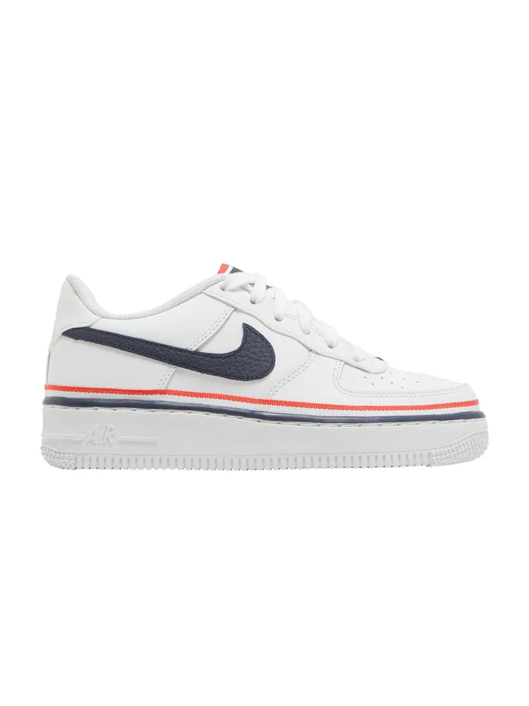 Кроссовки Nike Air Force 1 LV8 1 GS 'White Concord' — изображение 1 из 9, белый/красный