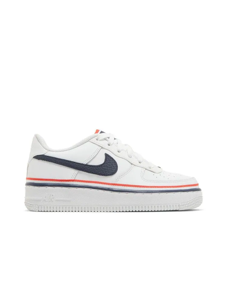 Кроссовки Nike Air Force 1 LV8 1 GS 'White Concord' — изображение 2 из 9, белый/красный