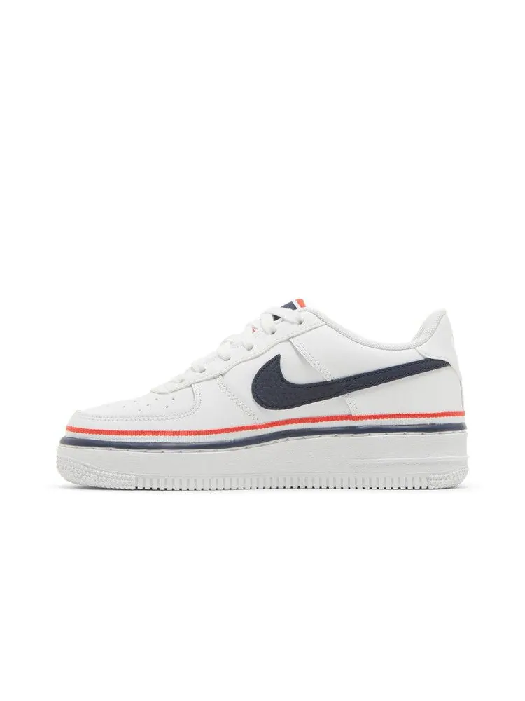 Кроссовки Nike Air Force 1 LV8 1 GS 'White Concord' — изображение 4 из 9, белый/красный