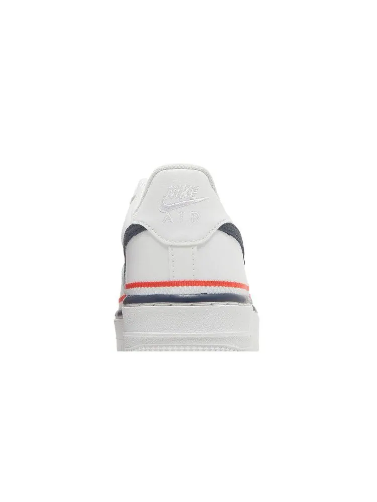 Кроссовки Nike Air Force 1 LV8 1 GS 'White Concord' — изображение 8 из 9, белый/красный