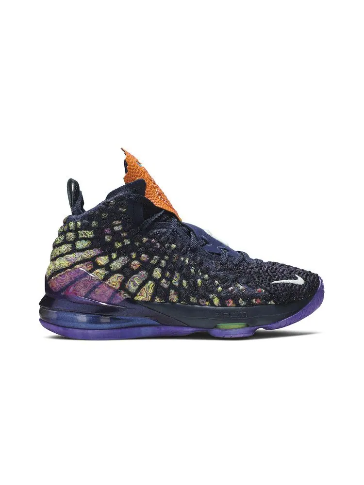 Кроссовки Nike LeBron 17 GS 'Monstars - NBA ASG 2020' — изображение 2 из 9, черный