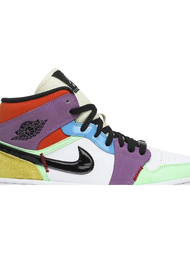 Кроссовки Wmns Air Jordan 1 Mid SE Lightbulb — изображение 2 из 8, мульти