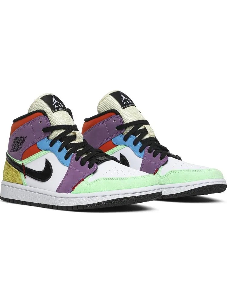 Кроссовки Wmns Air Jordan 1 Mid SE Lightbulb — изображение 8 из 8, мульти