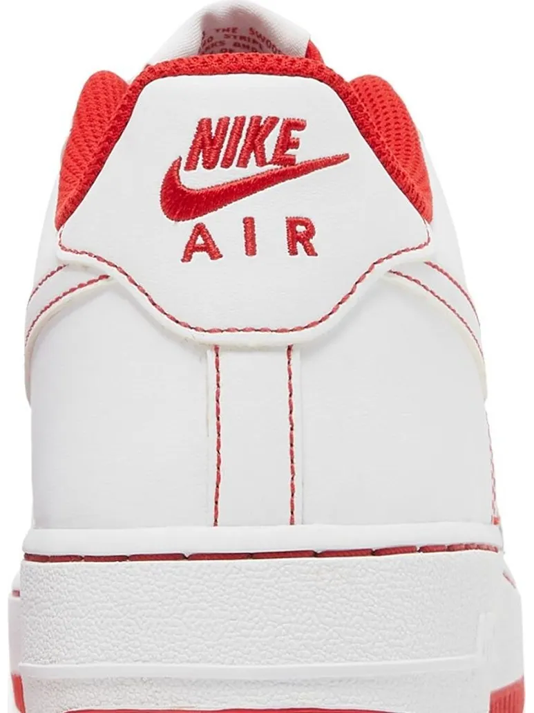 Кроссовки Nike Air Force 1 GS 'University Red' — изображение 7 из 8, белый