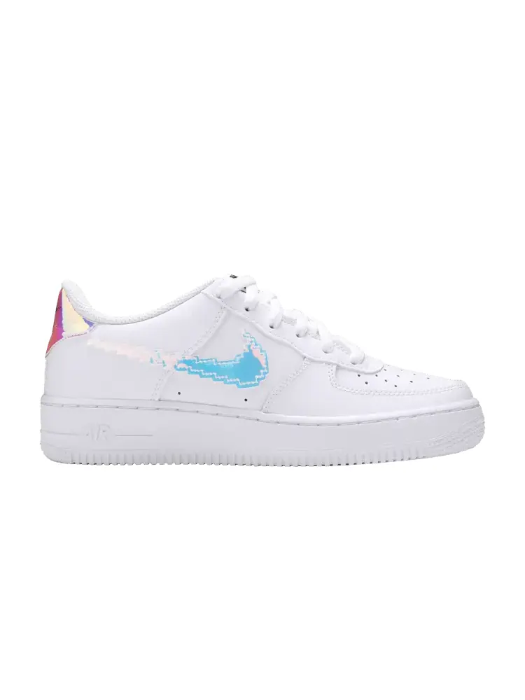 Кроссовки Nike Air Force 1 LV8 GS 'Digital Swoosh' — изображение 1 из 9, белый/мульти-/черный