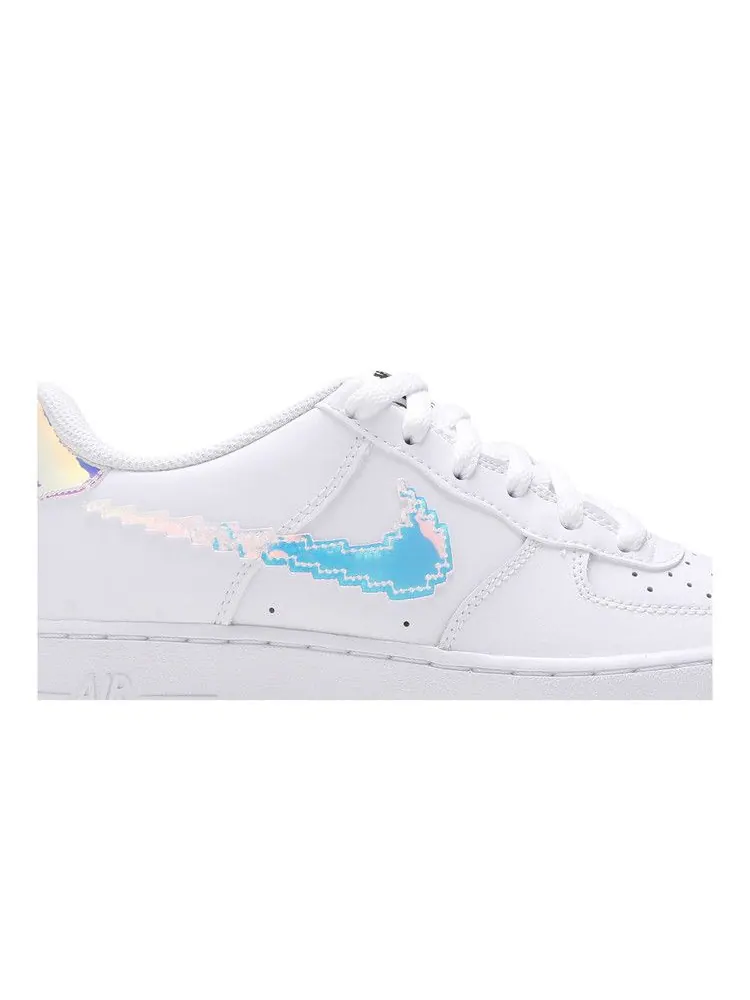Кроссовки Nike Air Force 1 LV8 GS 'Digital Swoosh' — изображение 3 из 9, белый/мульти-/черный