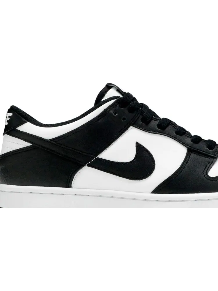 Кроссовки Nike Dunk Low GS 'Black White' — изображение 2 из 8, черный
