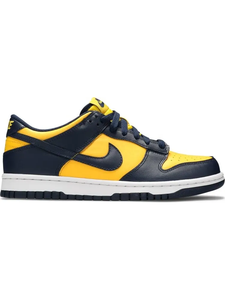 Кроссовки Nike Dunk Low GS 'Michigan' 2021 — изображение 1 из 8, желтый