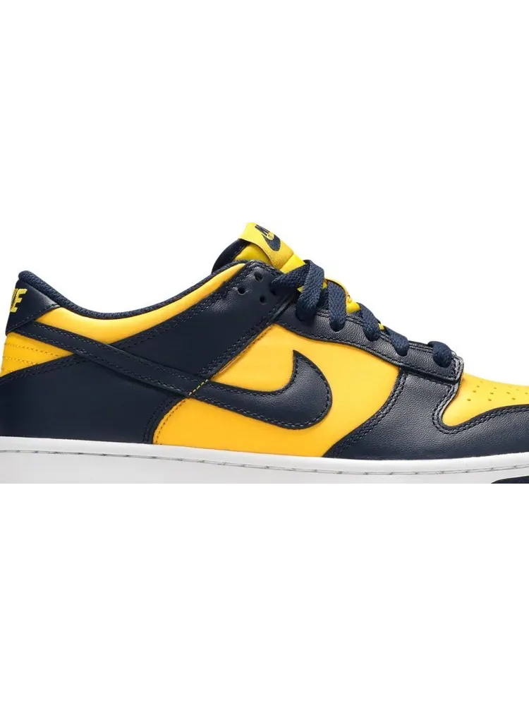 Кроссовки Nike Dunk Low GS 'Michigan' 2021 — изображение 2 из 8, желтый