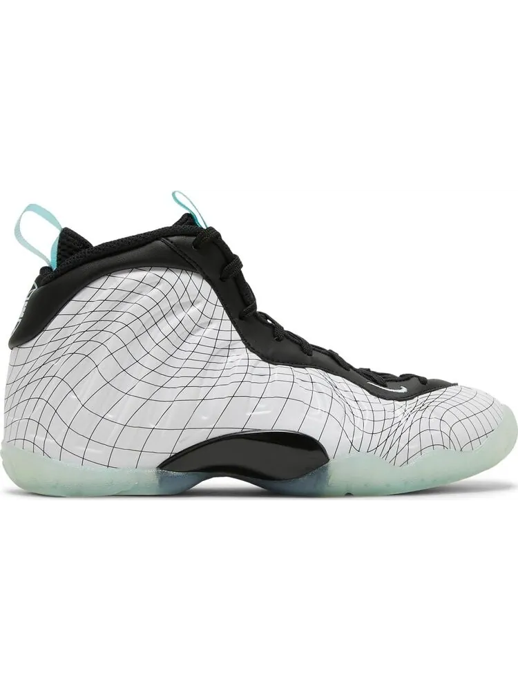 Кроссовки Nike Little Posite One GS 'Warped Grid' — изображение 1 из 8, белый