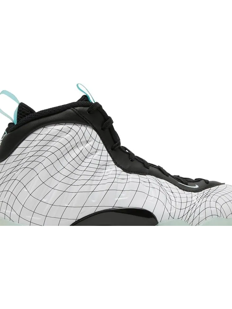 Кроссовки Nike Little Posite One GS 'Warped Grid' — изображение 2 из 8, белый