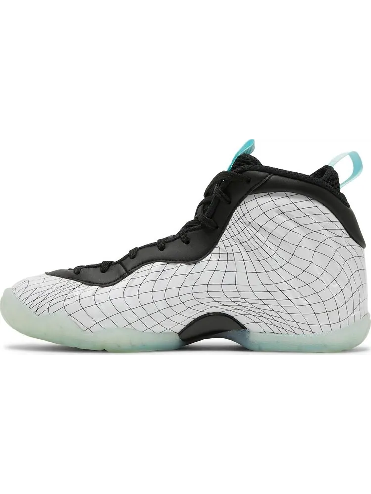 Кроссовки Nike Little Posite One GS 'Warped Grid' — изображение 3 из 8, белый