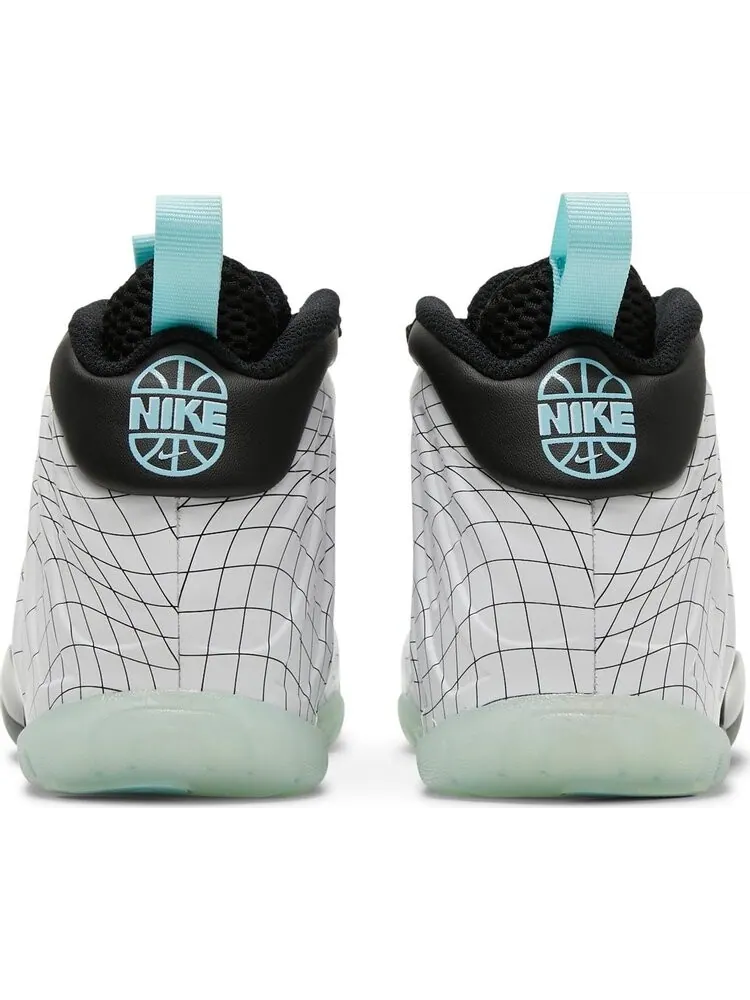 Кроссовки Nike Little Posite One GS 'Warped Grid' — изображение 6 из 8, белый