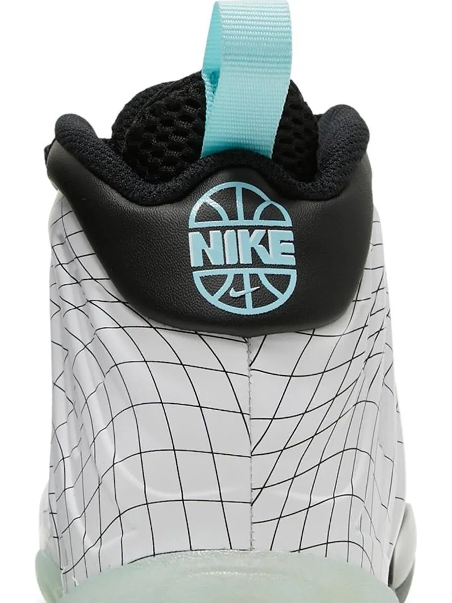 Кроссовки Nike Little Posite One GS 'Warped Grid' — изображение 7 из 8, белый