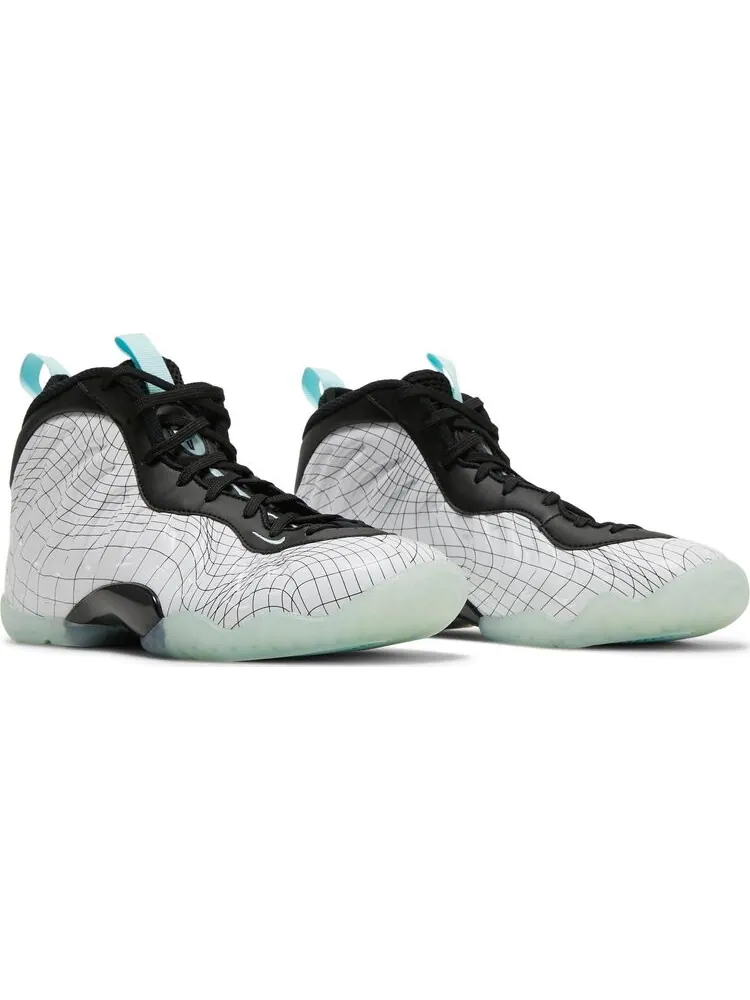 Кроссовки Nike Little Posite One GS 'Warped Grid' — изображение 8 из 8, белый