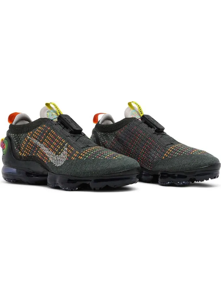 Кроссовки Nike Air VaporMax 2020 Flyknit 'Newsprint' — изображение 8 из 8, зеленый