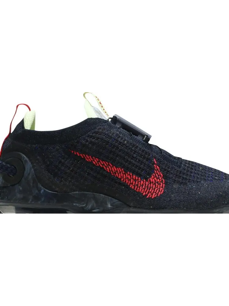 Кроссовки Nike Air VaporMax 2020 Flyknit 'Obsidian Siren Red' — изображение 2 из 8, синий