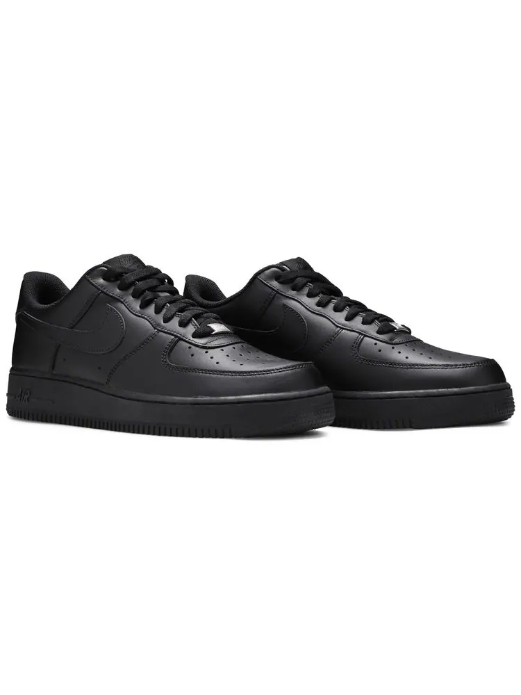 Кроссовки Nike Air Force 1 '07 'Triple Black' — изображение 8 из 9, черный