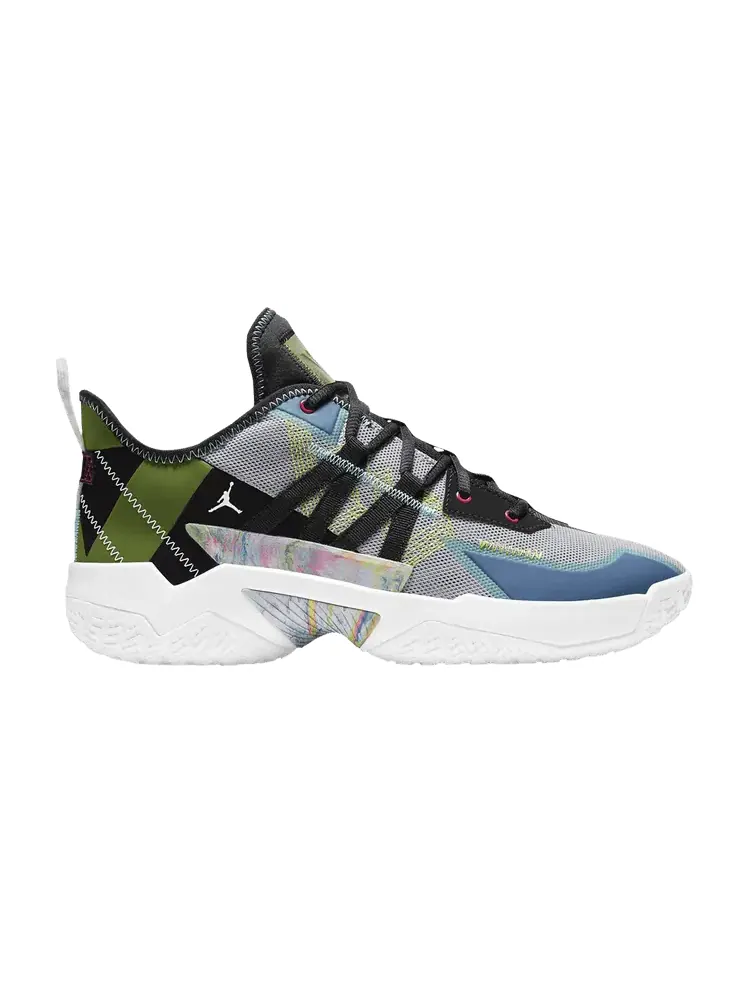 Кроссовки Jordan One Take 2 'Wolf Grey Aurora Green' — изображение 1 из 1, серый зеленый