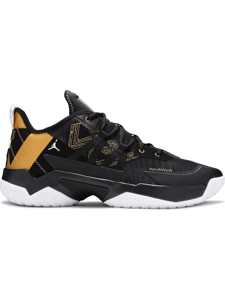 Кроссовки Jordan One Take 2 PF Black Metallic Gold — изображение 1 из 8, черный