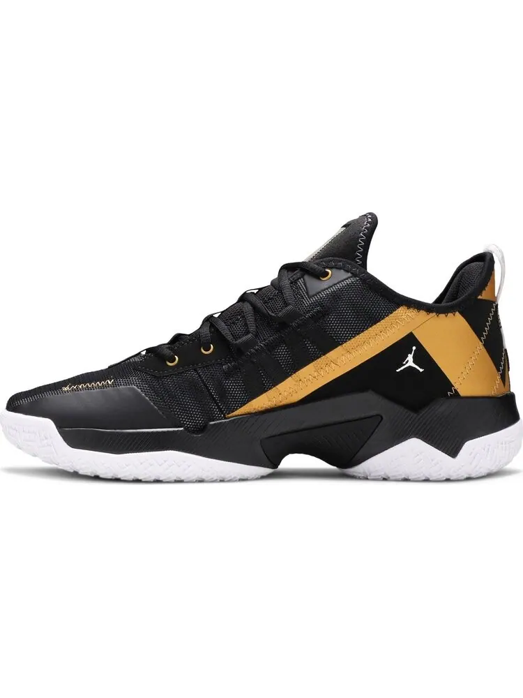 Кроссовки Jordan One Take 2 PF Black Metallic Gold — изображение 3 из 8, черный
