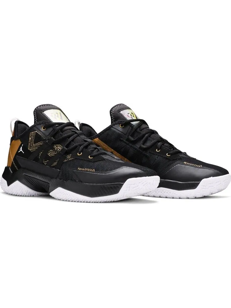 Кроссовки Jordan One Take 2 PF Black Metallic Gold — изображение 8 из 8, черный