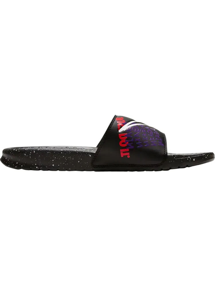 Сандалии Nike Benassi Slide 'Planet of Hoops' — изображение 1 из 1, черный