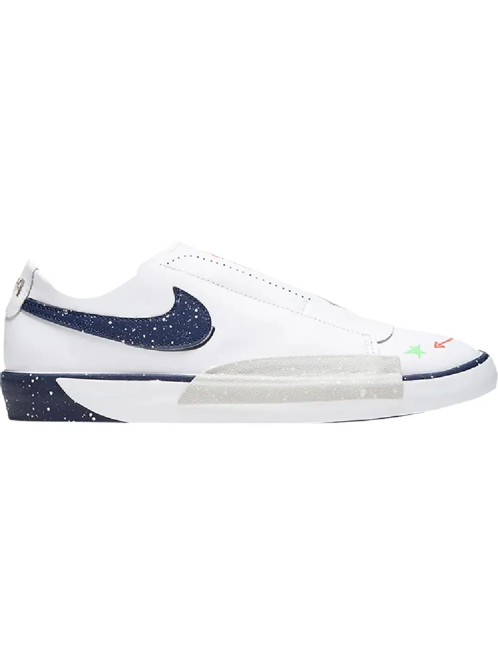 Кроссовки Nike Wmns Blazer Low Planet of Hoops — изображение 1 из 1, синий/белый