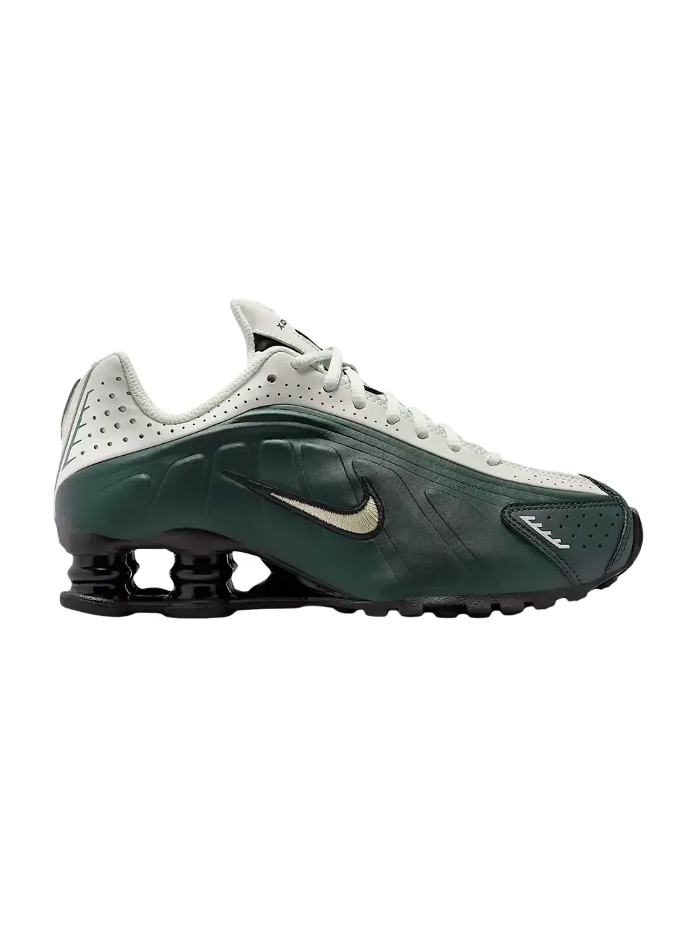 Кроссовки Nike Shox R4 GS — изображение 1 из 1, черный//черный/оливковый