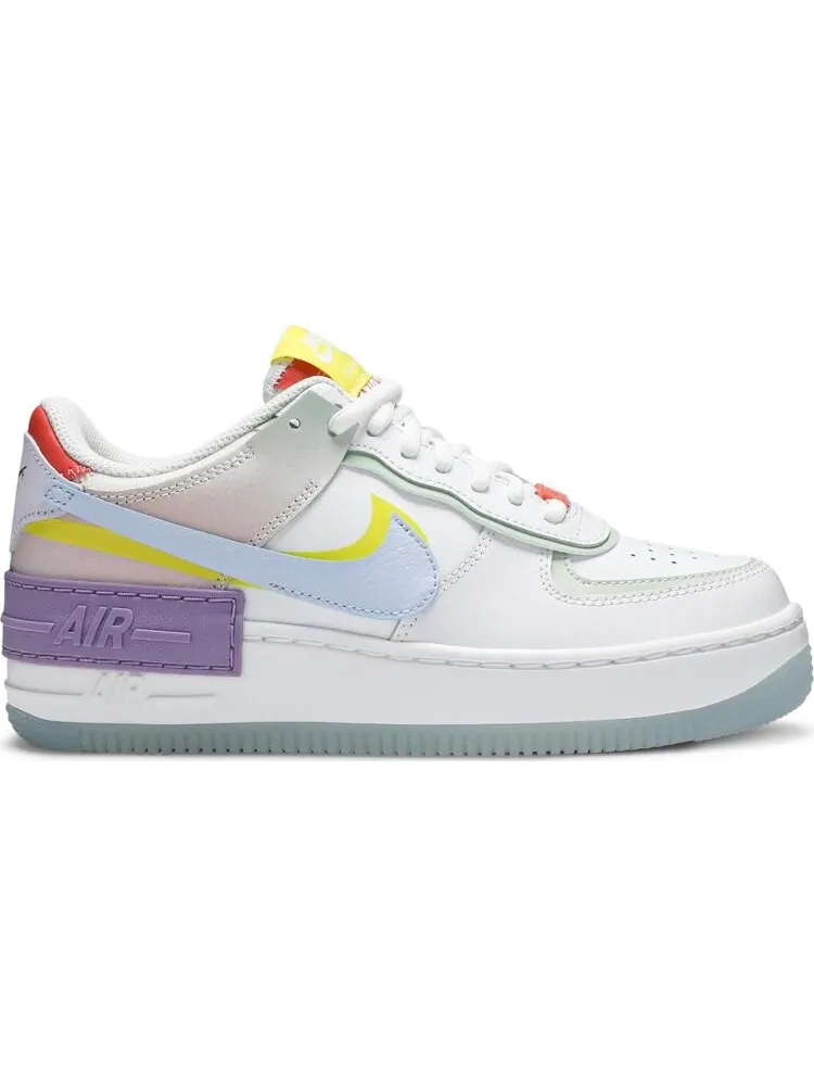 Кроссовки Nike Wmns Air Force 1 Shadow 'White Hydrogen Blue' — изображение 1 из 8, белый