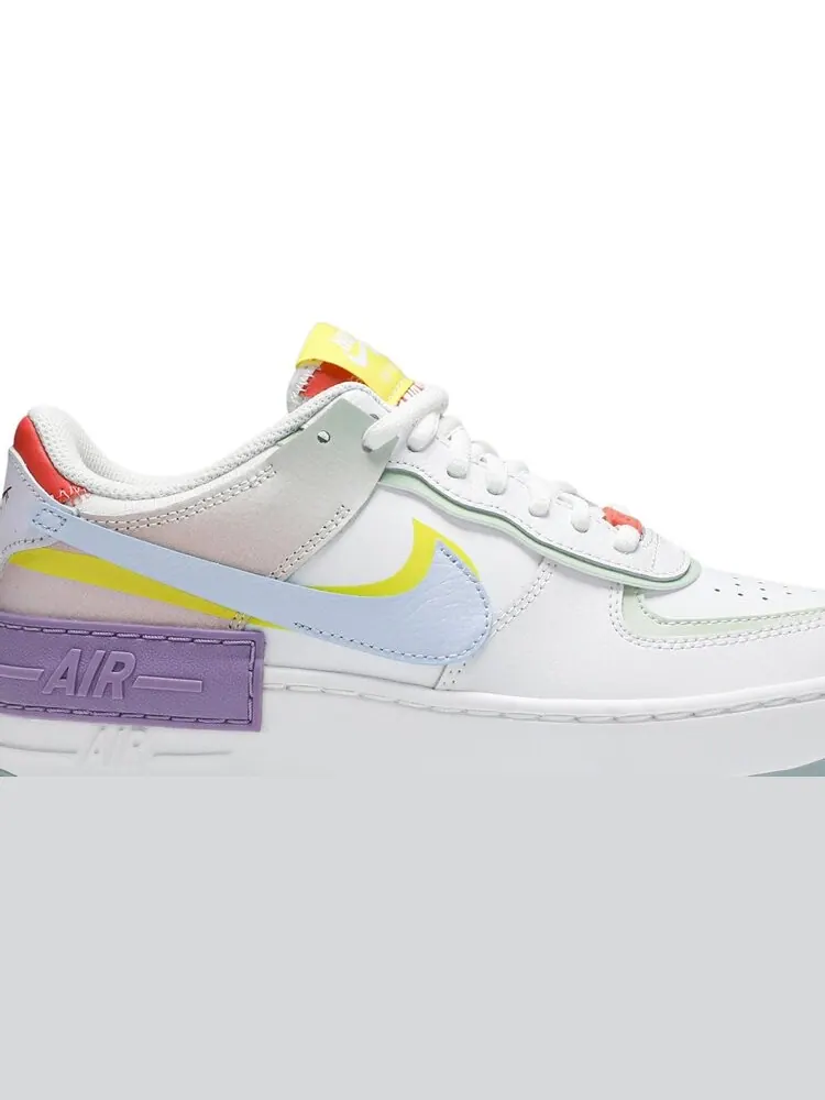 Кроссовки Nike Wmns Air Force 1 Shadow 'White Hydrogen Blue' — изображение 2 из 8, белый