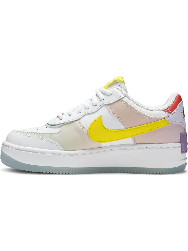 Кроссовки Nike Wmns Air Force 1 Shadow 'White Hydrogen Blue' — изображение 3 из 8, белый