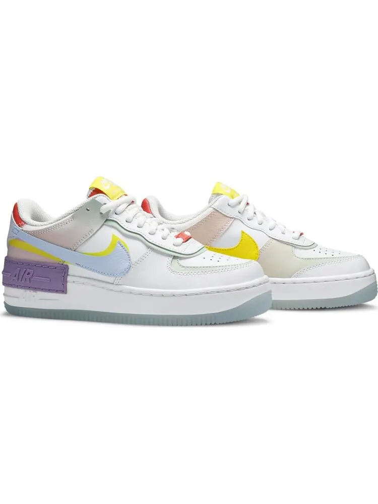Кроссовки Nike Wmns Air Force 1 Shadow 'White Hydrogen Blue' — изображение 8 из 8, белый