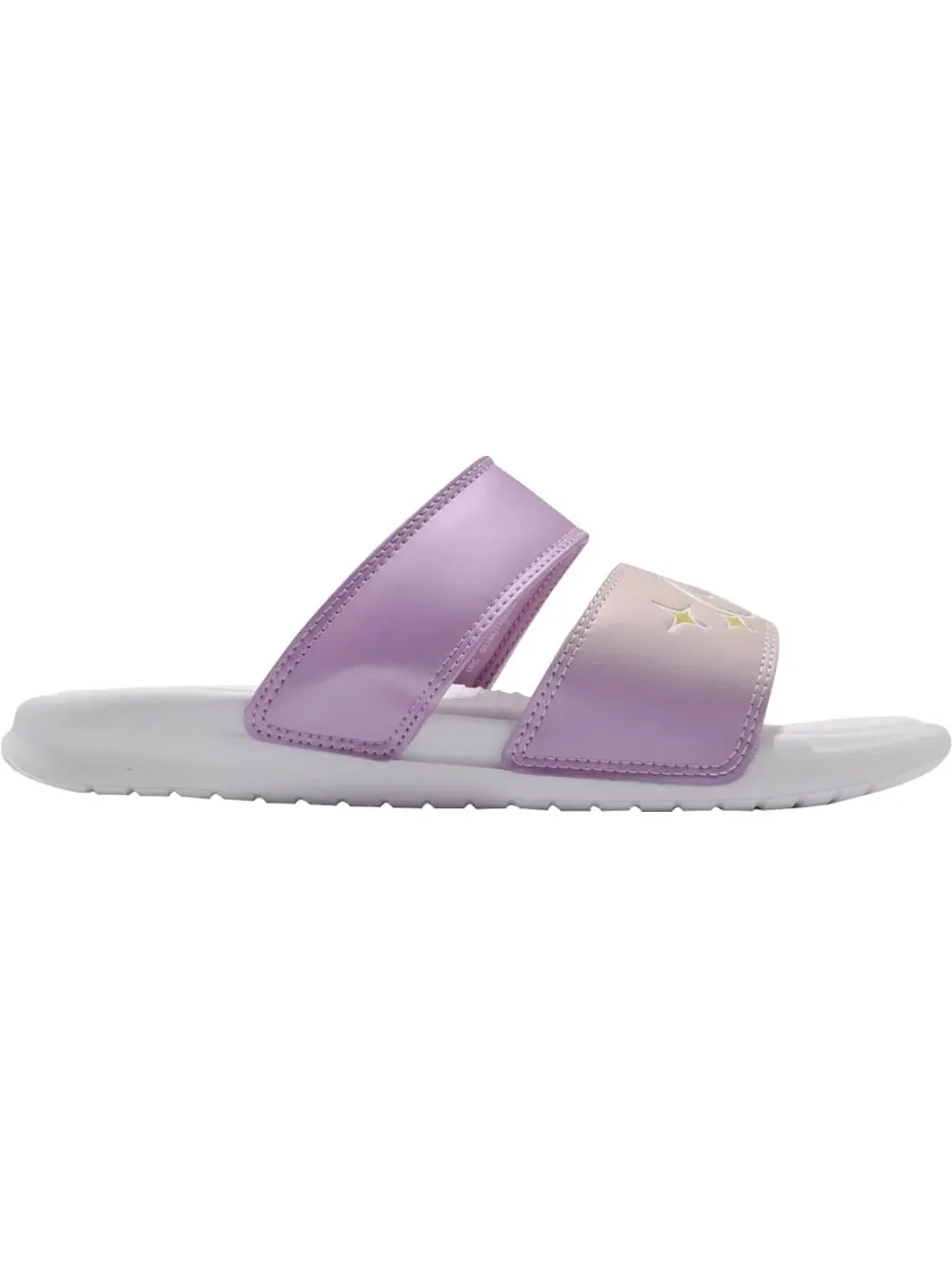 Шлепки Nike Wmns Benassi Duo Ultra Slide Purple Star — изображение 1 из 1, белый/фиолетовый