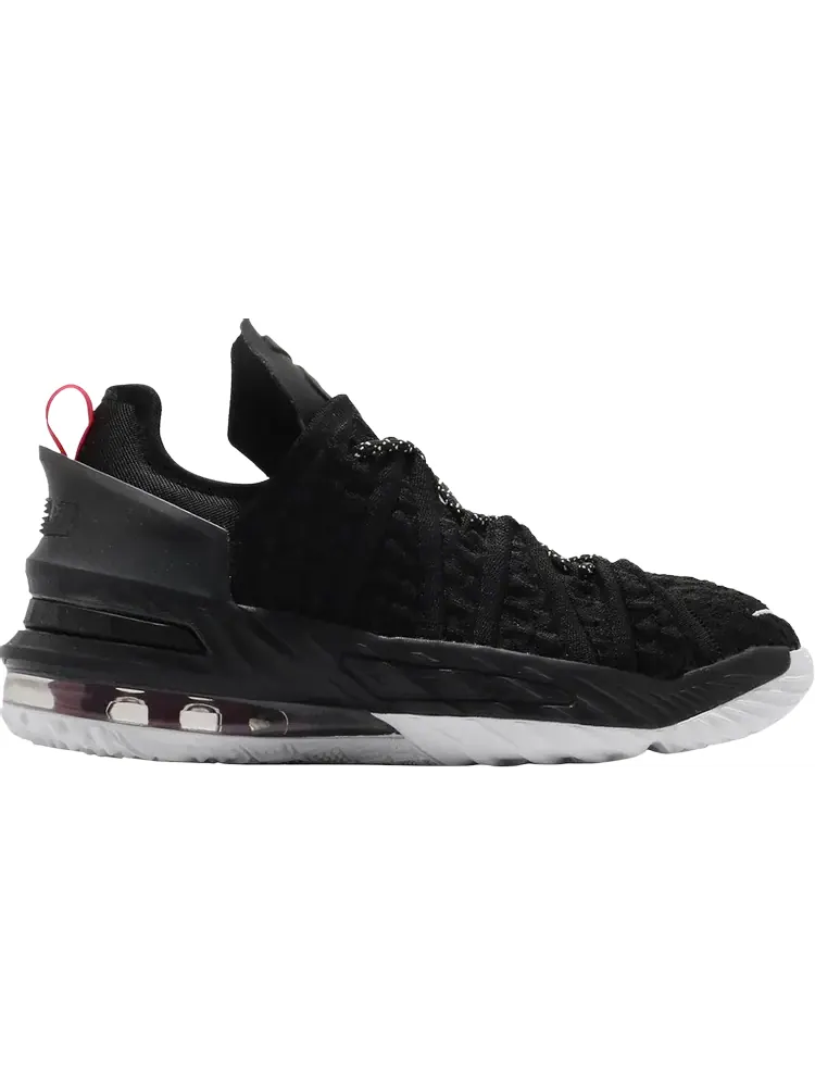 Кроссовки Nike LeBron 18 GS 'Black University Red' — изображение 1 из 1, черный