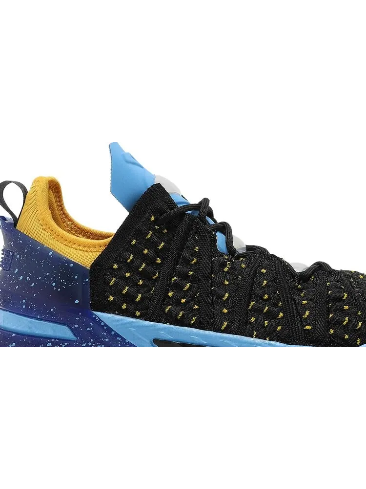 Кроссовки Nike LeBron 18 GS 'Lakers Heritage' — изображение 2 из 8, черный