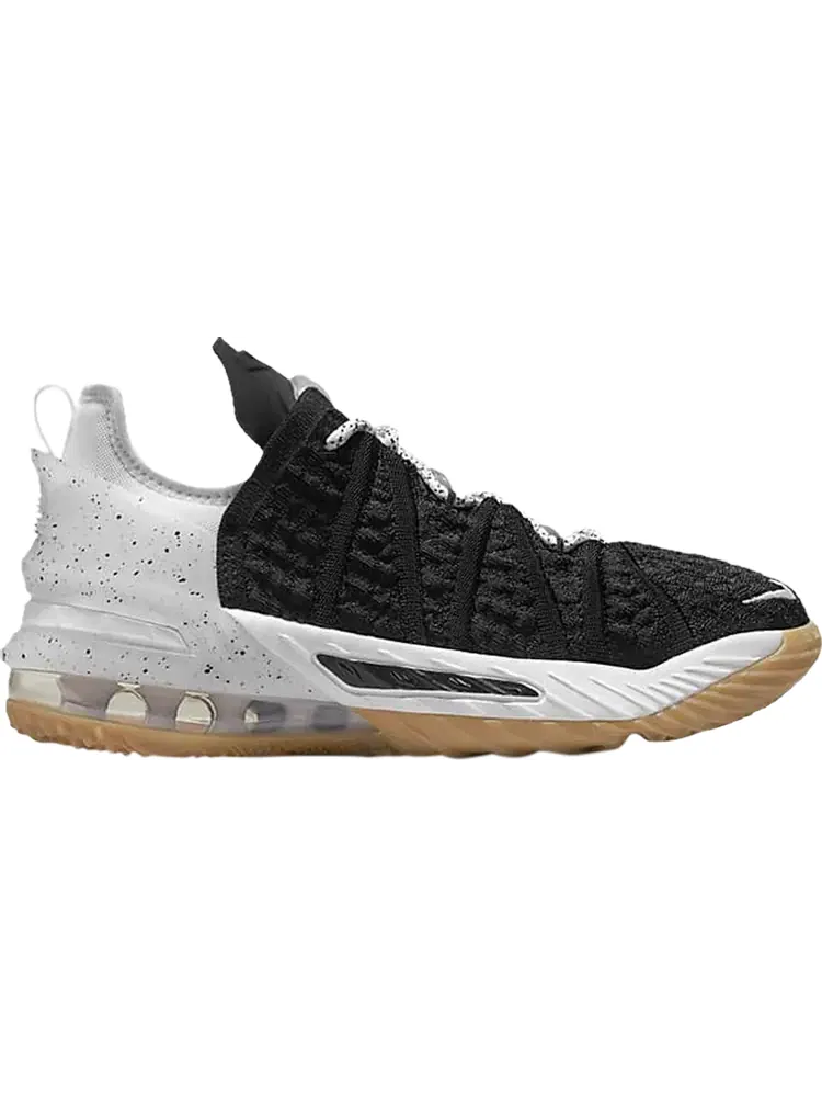 Кроссовки Nike LeBron 18 GS 'Black White Gum' — изображение 1 из 1, черный