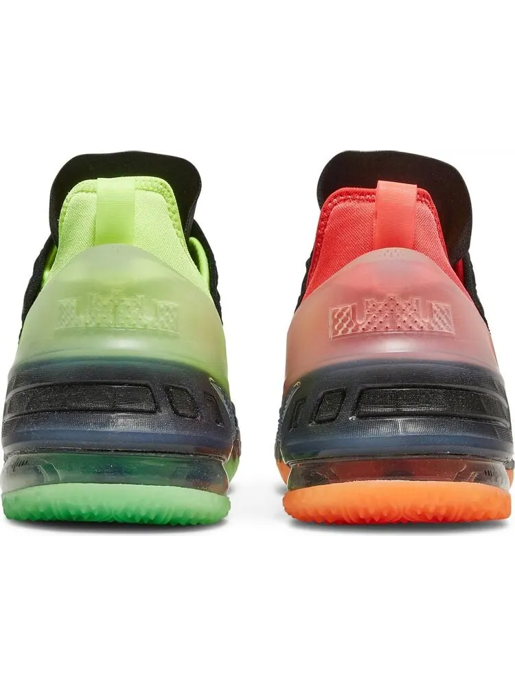 Кроссовки Nike LeBron 18 GS 'Black Crimson Volt' — изображение 6 из 8, черный