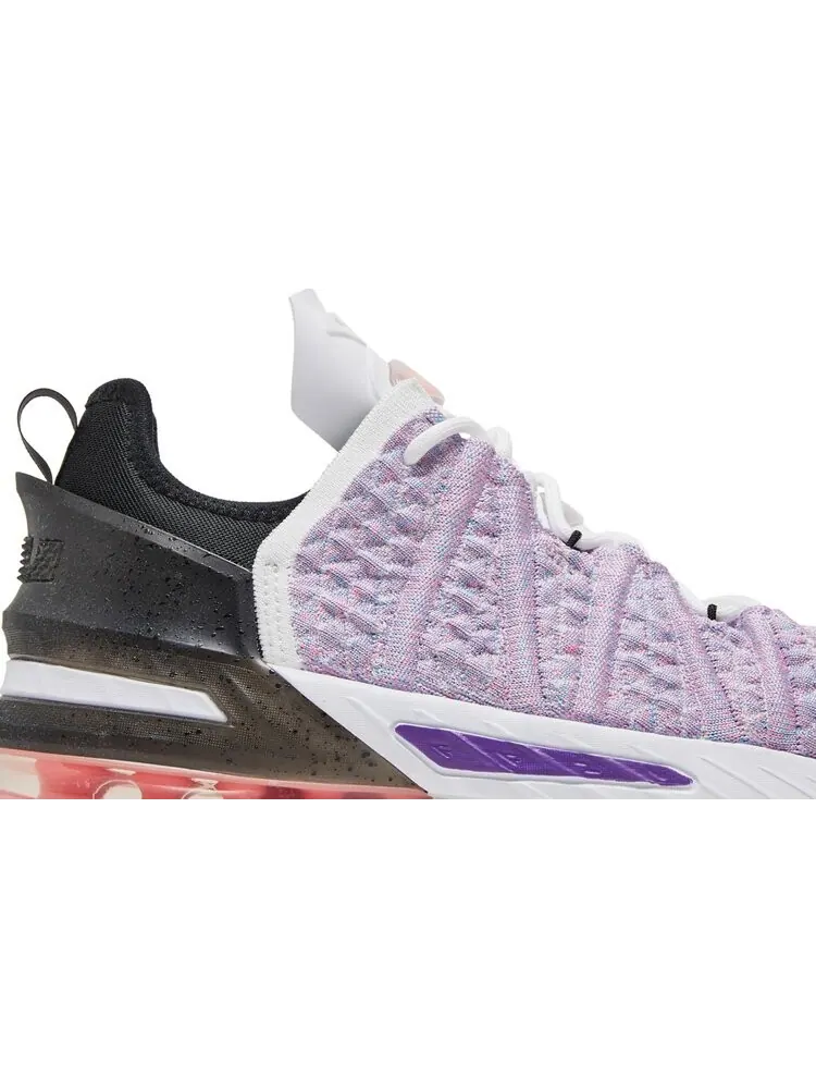 Кроссовки Nike LeBron 18 GS 'Graffiti' — изображение 2 из 8, фиолетовый